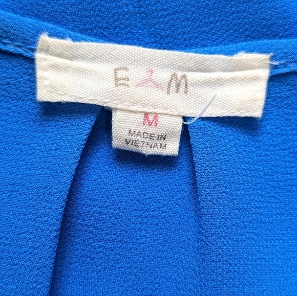 E Hanger M Cage Shoulder Crepe Textured Top Sz M - Picture 9 of 11
